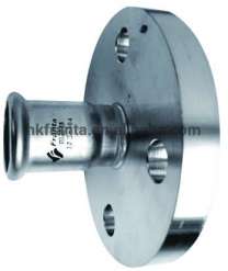 sus 304/316/316L stainless steel press pipe fitting adaptor flange with socket end