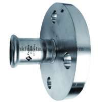 sus 304/316/316L stainless steel press pipe fitting adaptor flange with socket end