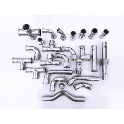 DIN standard stainless steel pipe press fittings